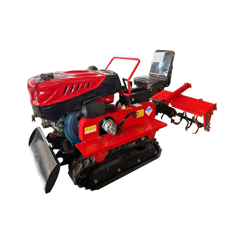 Cultivador rotativo sobre orugas