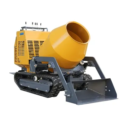 ¡La maquinaria Xinleichuang es eficiente y flexible! Los mezcladores de concreto de rastreadores ...